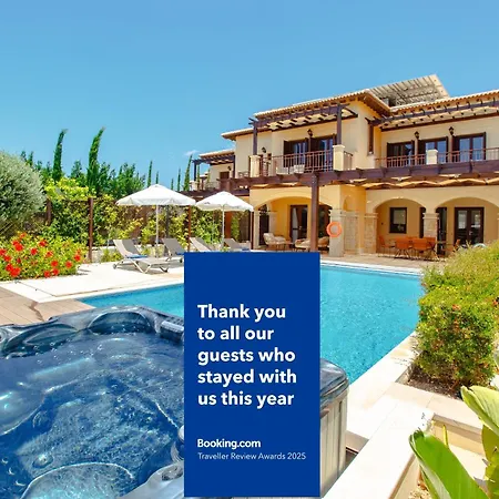 Luxury Elite Aj06 Complete With A Private, Climate Controlled Pool And A Relaxing Outdoor Jacuzzi, Aphrodite Hills Paphos